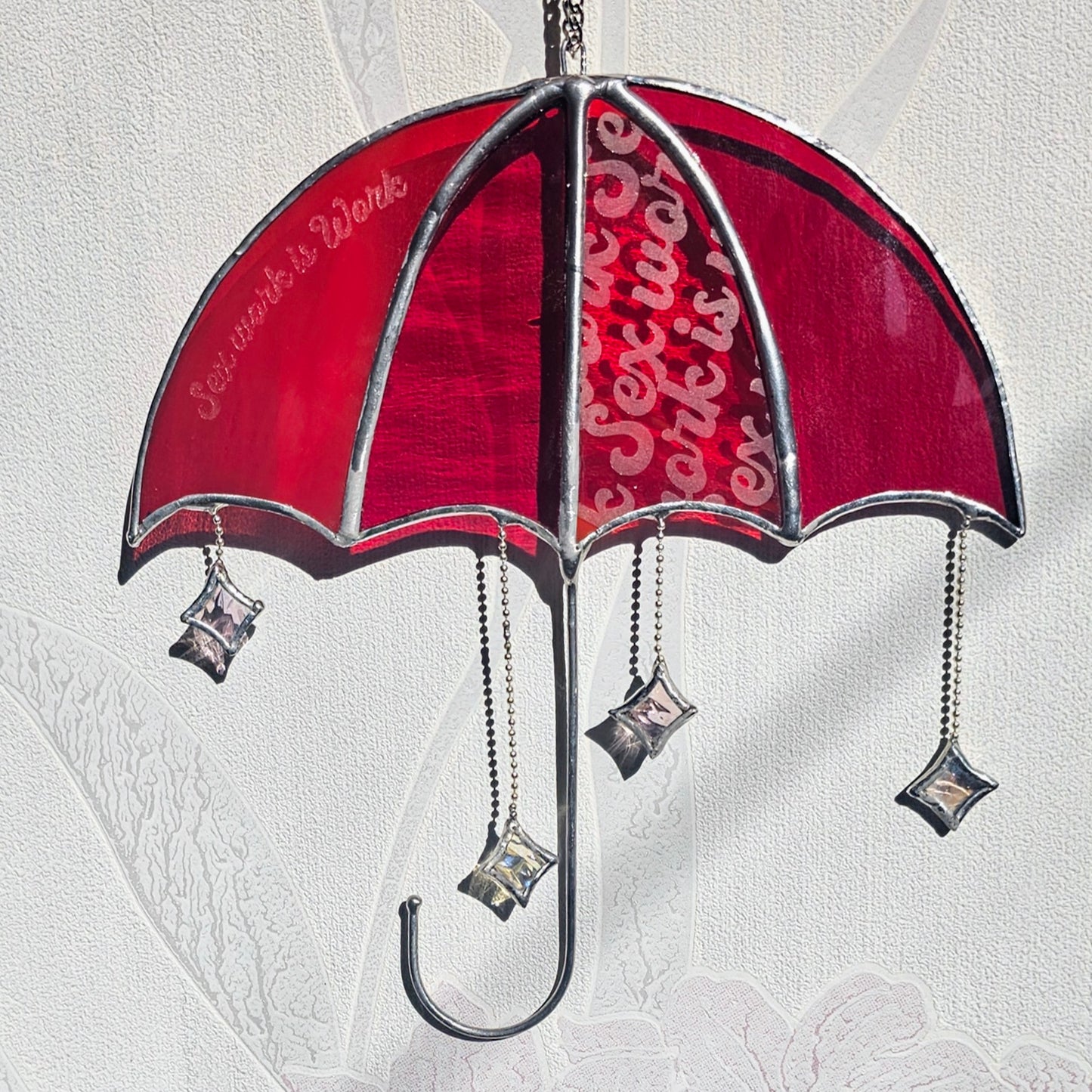 Vitrail Parapluie Rouge SWIW