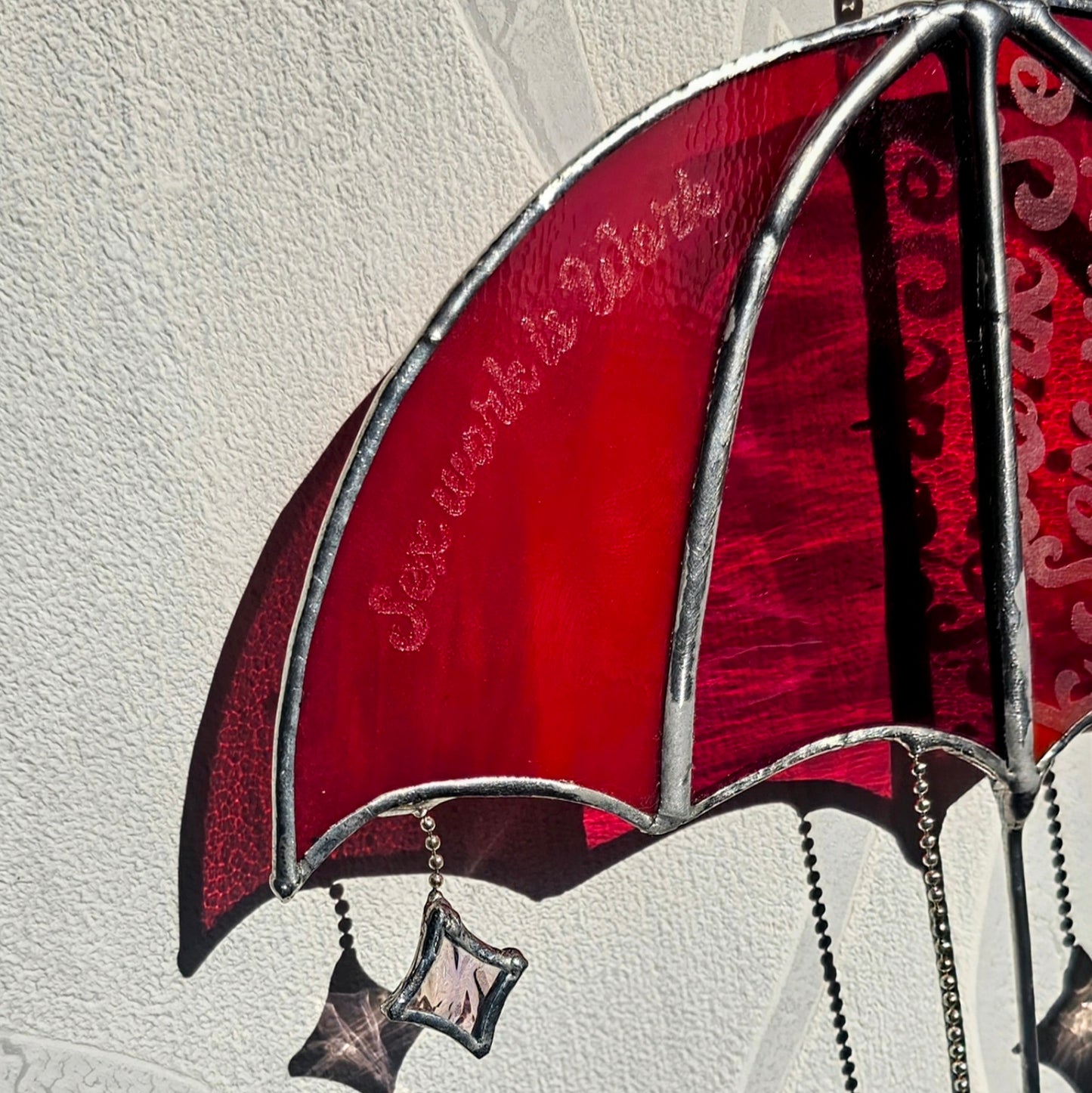 Vitrail Parapluie Rouge SWIW