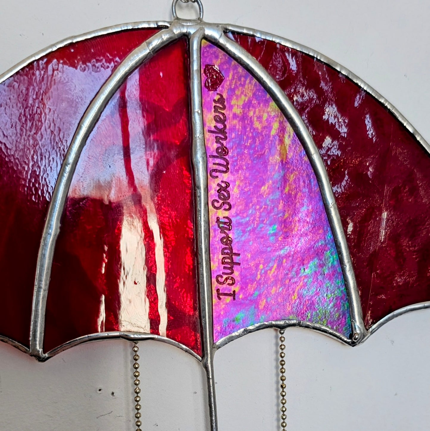 Vitrail Parapluie Rouge SWIW