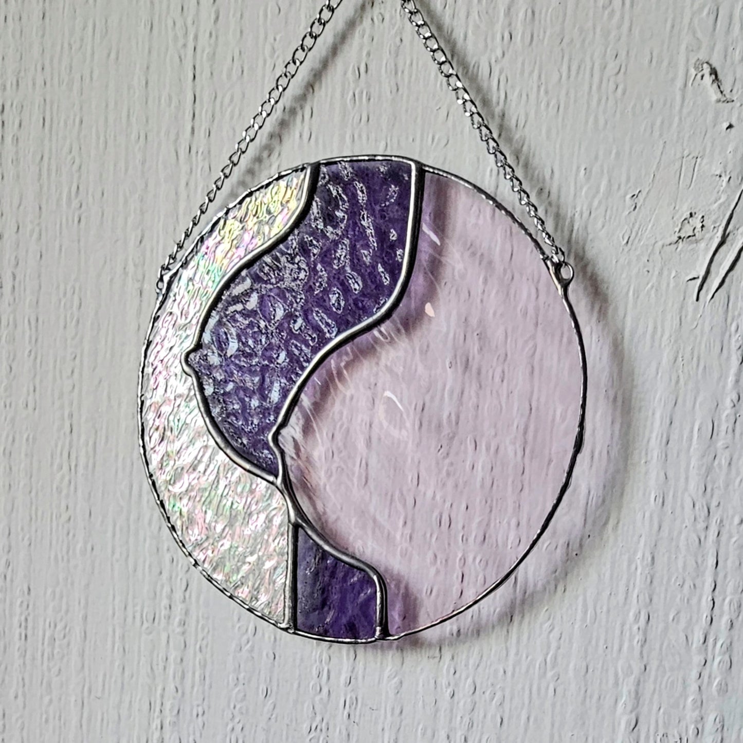 Boobs rose violet et transparent irisé