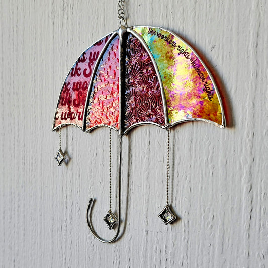 Vitrail Parapluie Rouge SWIW