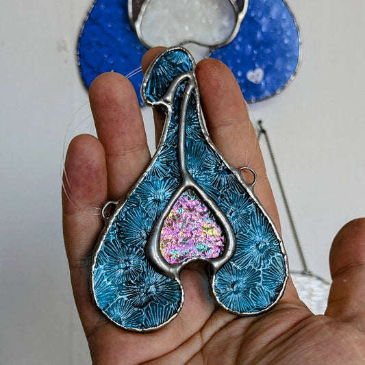 Clicli Mini Bleu florentine et transparent irisé