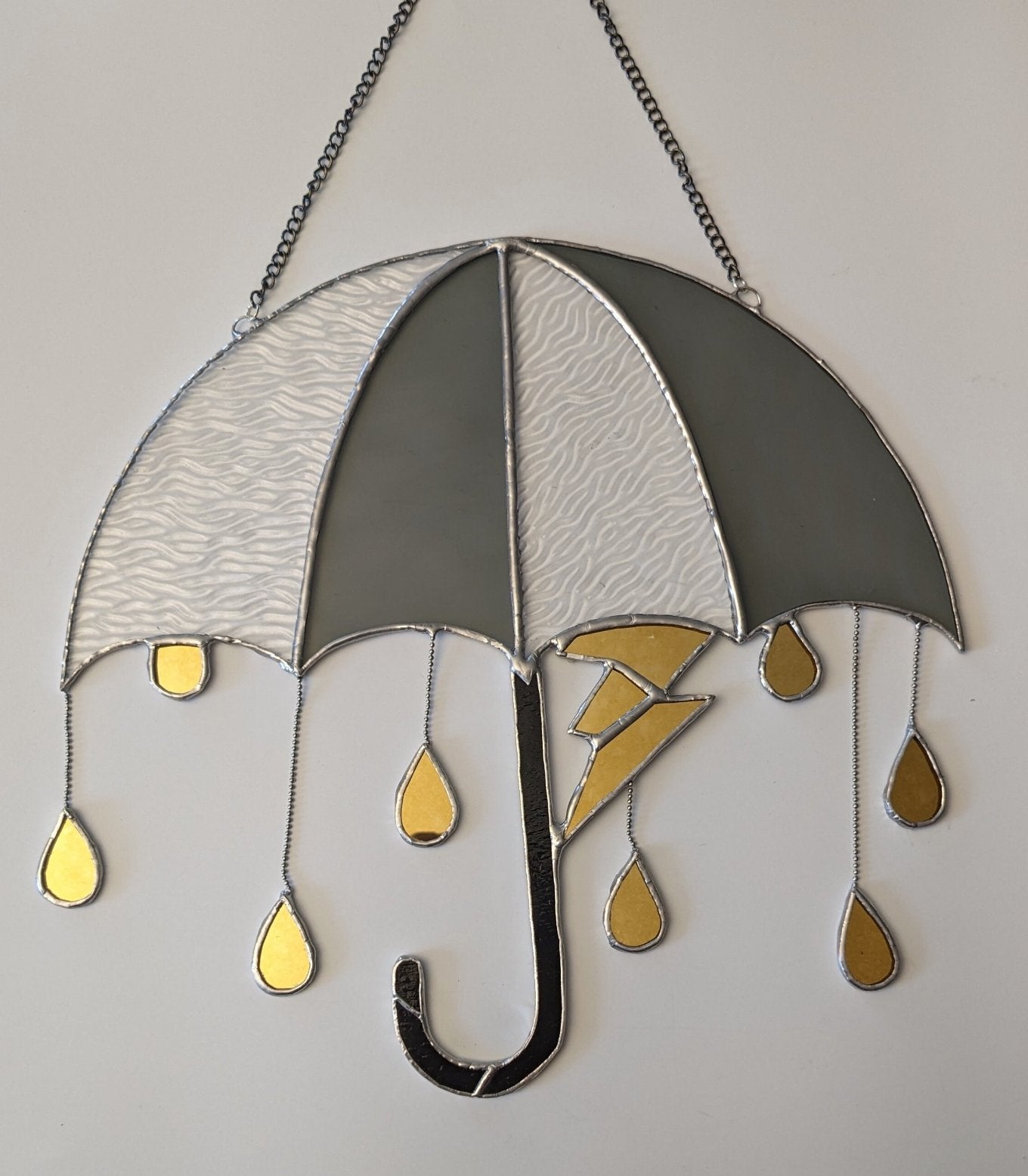 Parapluie géant avec goutte de pluie miroir - Tue Lamour