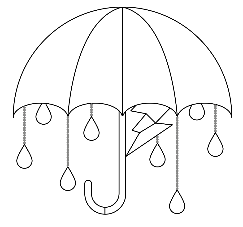 Vitrail Parapluie personnalisable - Format XL - Tue Lamour